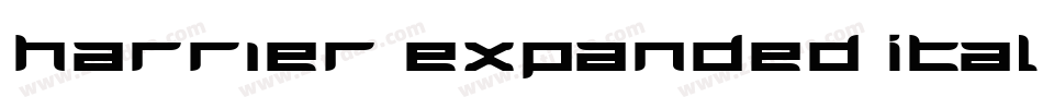 Harrier Expanded Italic字体转换